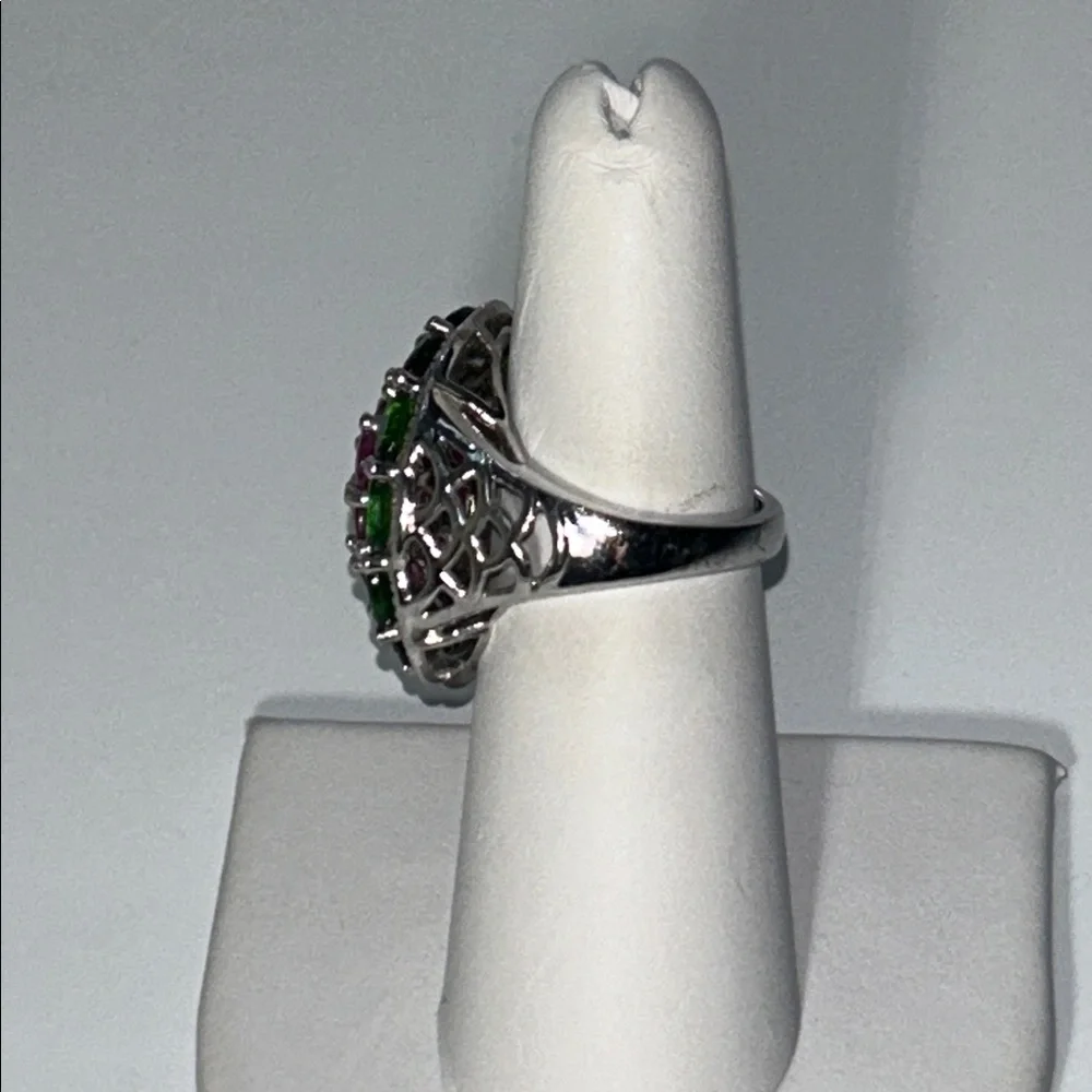 NWOT 925 India Sterling Silver Genuine Gemstone Ring